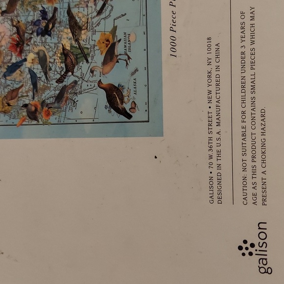 USA State Birds Land of the Free 1000peice jigsaw puzzle - Picture 4 of 4